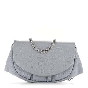 Chanel Caviar Half Moon Wallet On Chain #240139C17B